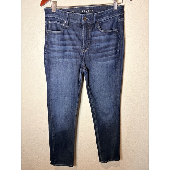White House Black Market Denim - White House Black Market The Sculpt Slim Jeans, Size 6 High Rise Curvy Preppy